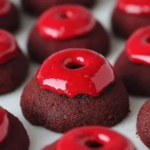 Red Velvet Thumbprint Cookies Recipe