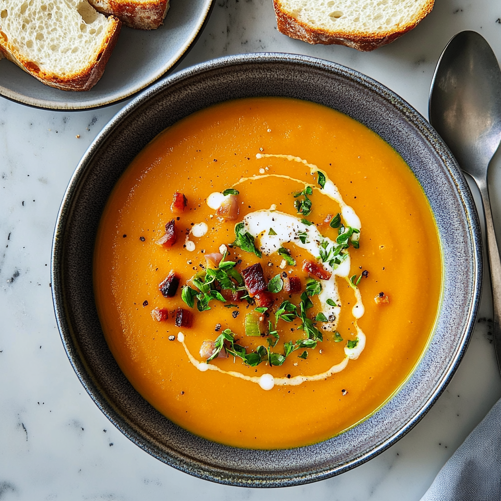 Roasted Butternut Squash Soup Recipe