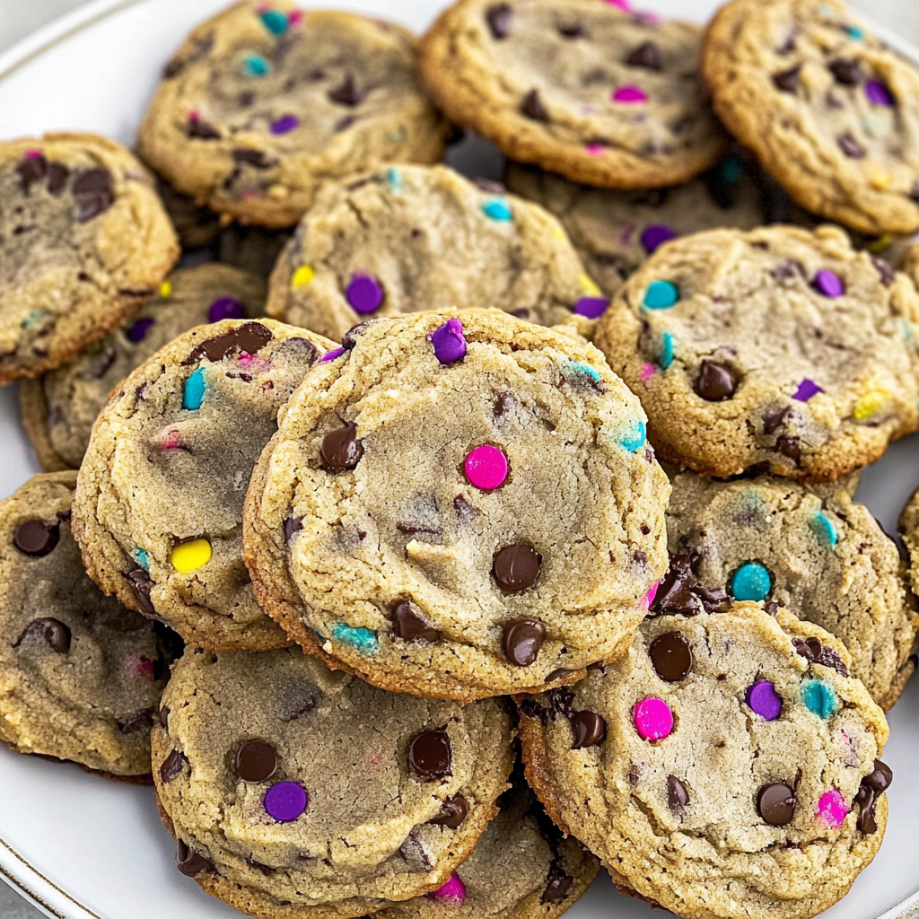 Colorful Chocolate Chip Cookies Recipe