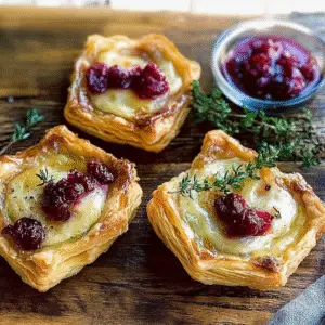 Savory Cranberry and Brie Tartlets Recipe