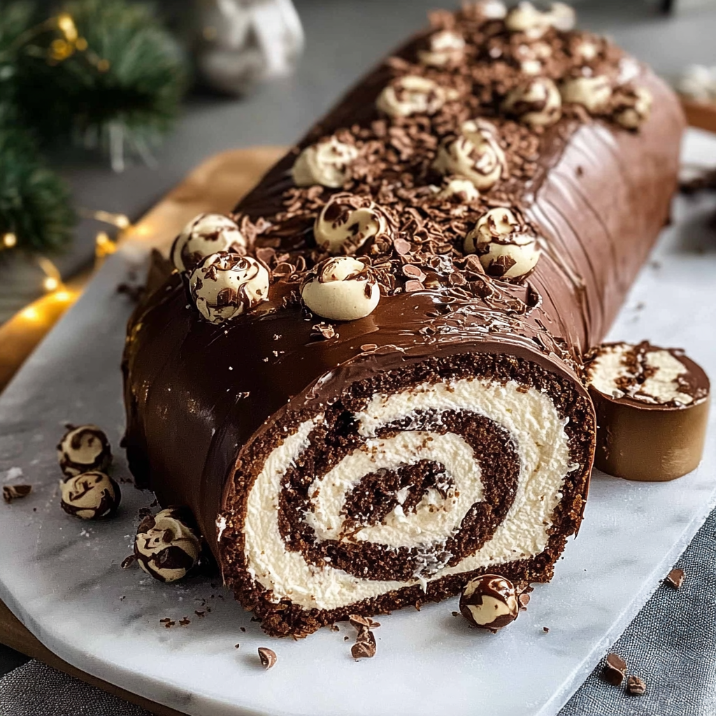 Chocolate Hazelnut Yule Log 