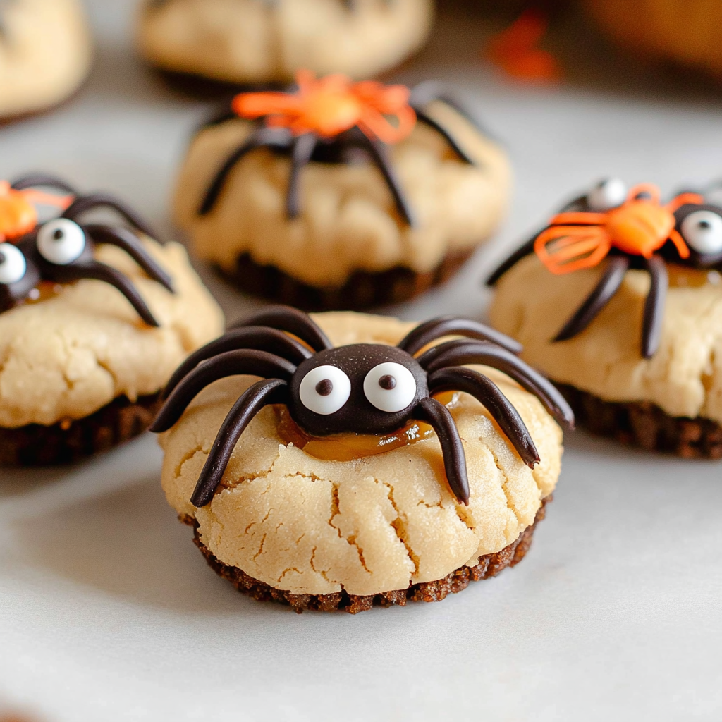Halloween Peanut Butter Spider Cookies Recipe