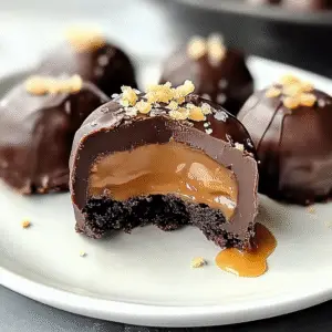 Salted Caramel Fudge Truffles