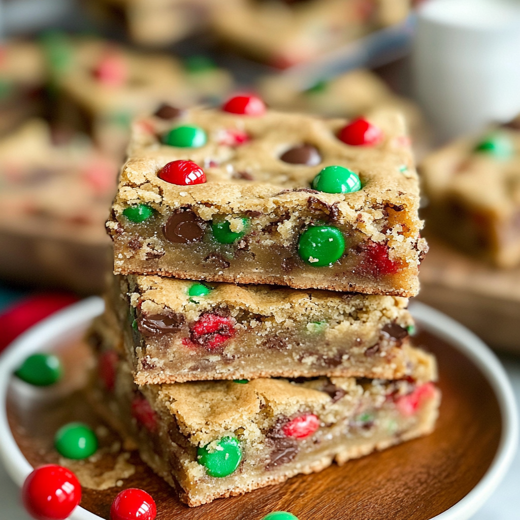 Gooey Christmas Cookie Bars Recipe