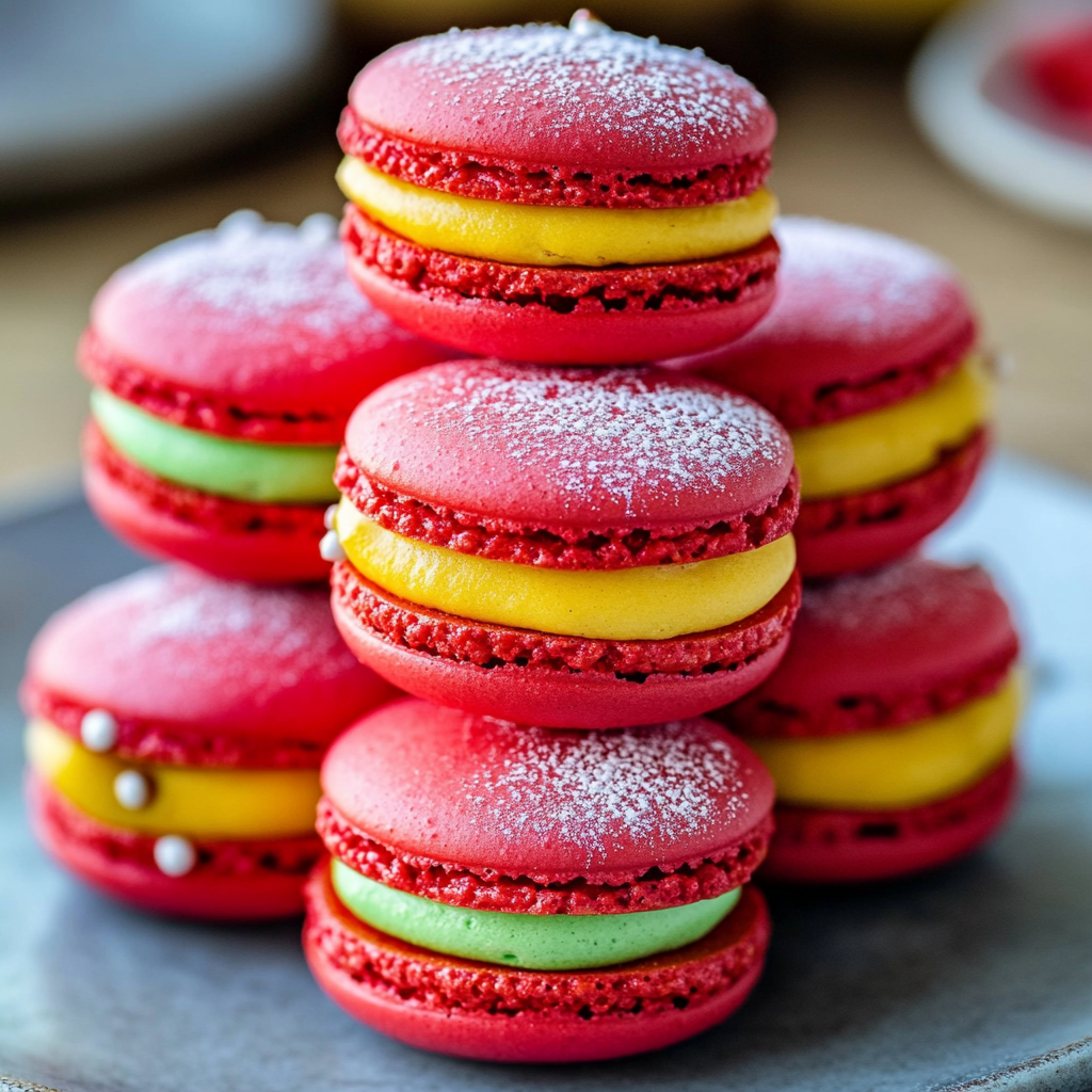 Santa Claus Macarons Recipe