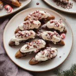 Candy Cane Crunch Peppermint Cheesecake Cannoli