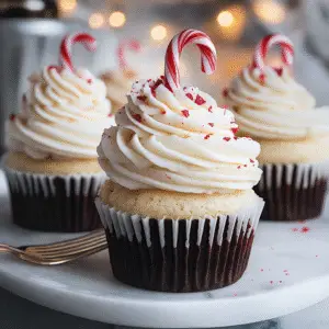 White Chocolate Peppermint Cupcakes Recipe