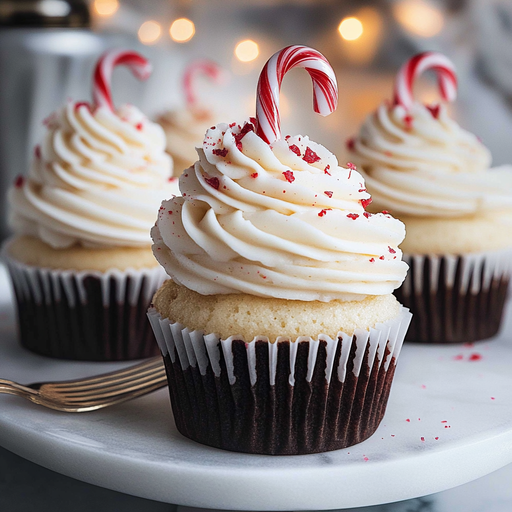 White Chocolate Peppermint Cupcakes Recipe