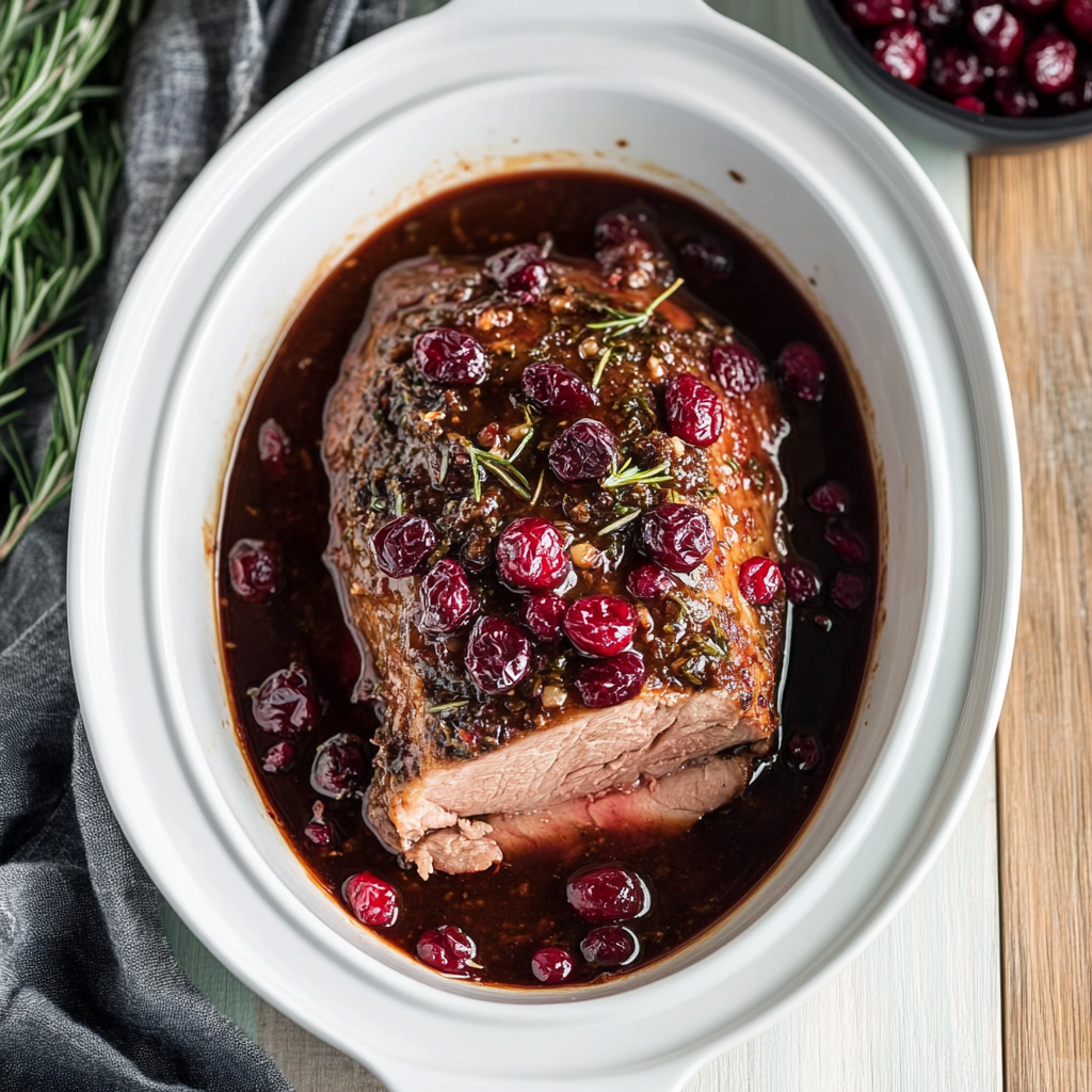 Slow Cooker Cranberry Pork Loin Recipe