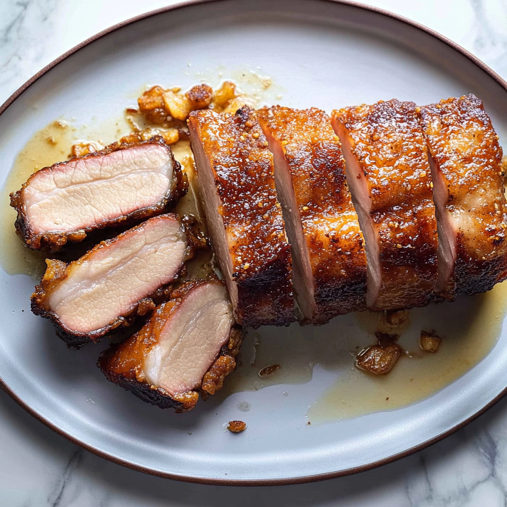 Crispy Pork Belly Slices with Cider