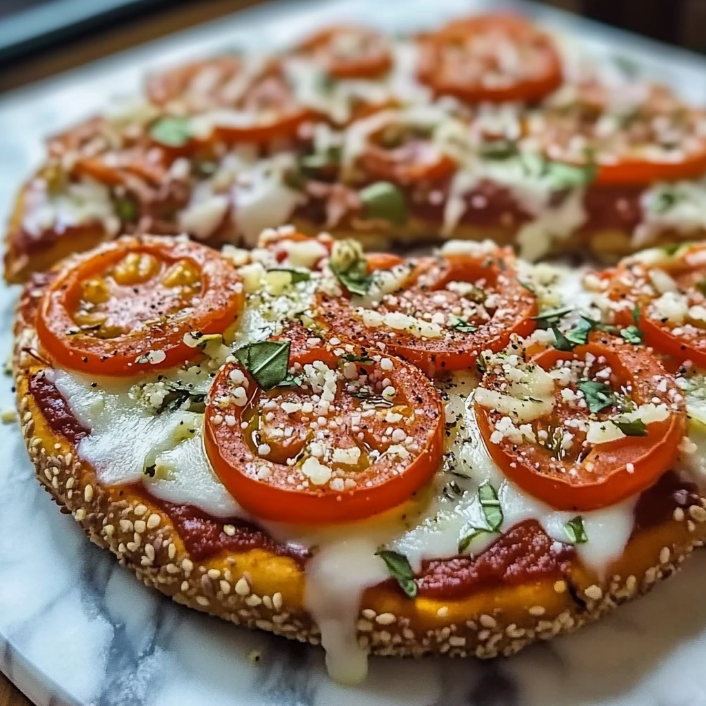High Protein Pizza Bagels