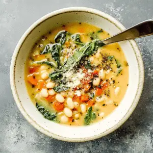 Nourishing White Bean, Escarole, and Lemon Soup