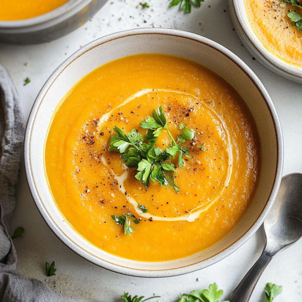 Creamy Roasted Butternut Squash Soup Recipe