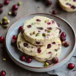 Cranberry Pistachio Shortbread Cookies Recipe