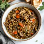 Vegan Lentil Mushroom Stew Recipe