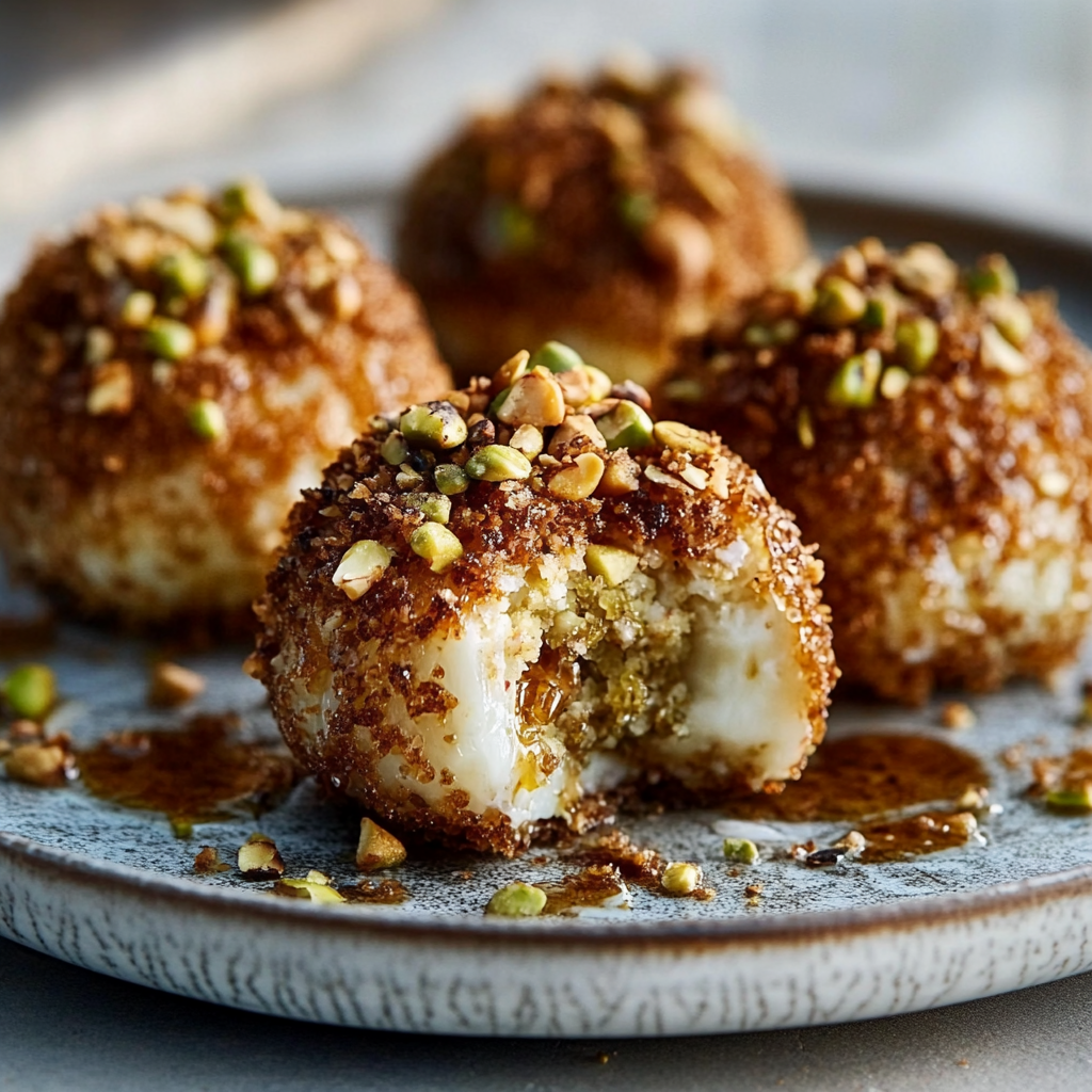Pistachio Crusted Brie Bites Recipe