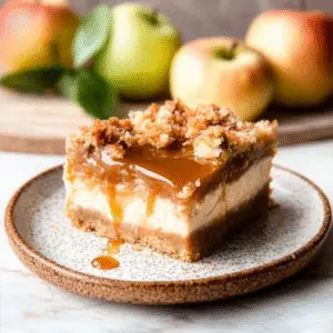 Caramel Apple Cheesecake Bars Recipe
