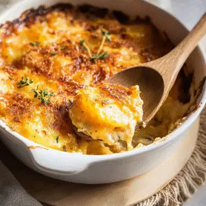 Cheesy Potatoes Au Gratin Recipe