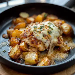 Garlic Parmesan Chicken and Potatoes Recipe
