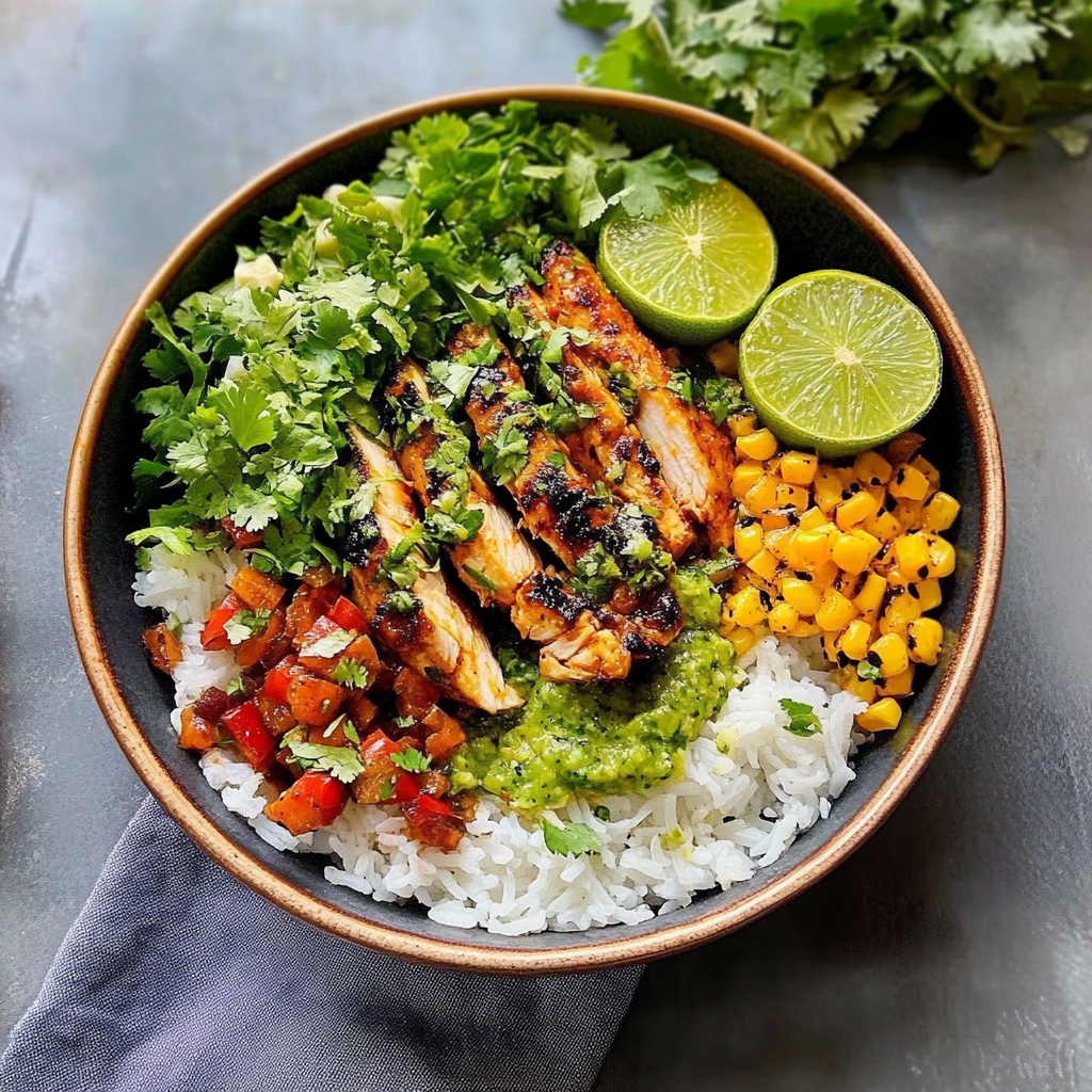 Honey Lime Chicken & Rice Bowls Recipe