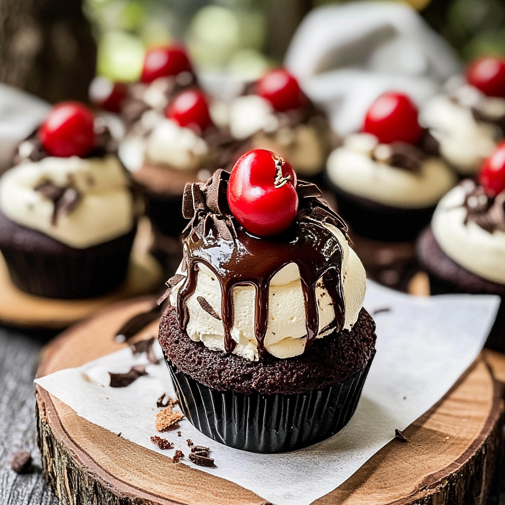 Decadent Black Forest Cupcake