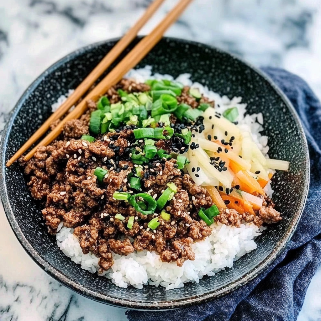 Korean Ground Beef Bowl