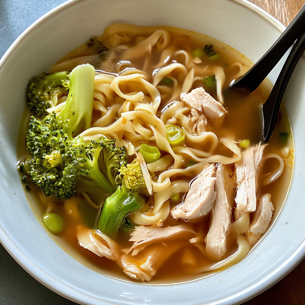 Ginger Garlic Chicken Noodle Soup