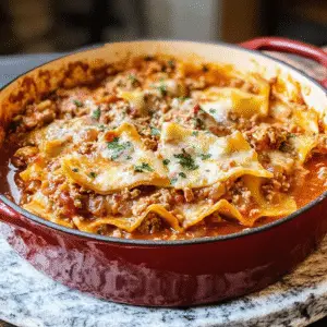 One-Pot Lasagna Soup
