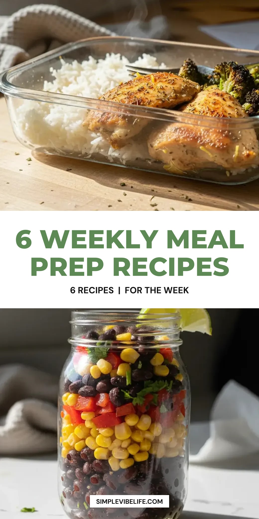 Meal prep for the week: 6 easy recipes to make your lunches and dinners simple.